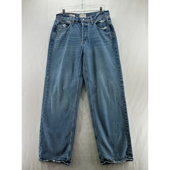 Universal Thread Women's Mid-Rise 90’s Baggy Jeans - Medium Wash - Picture 1 of 12